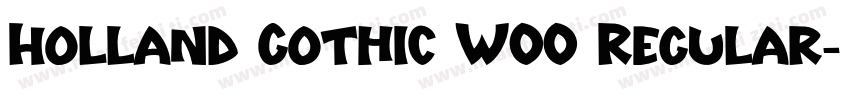 Holland Gothic W00 Regular字体转换